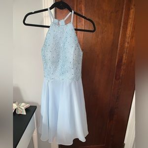 Size 6 blue prom dress